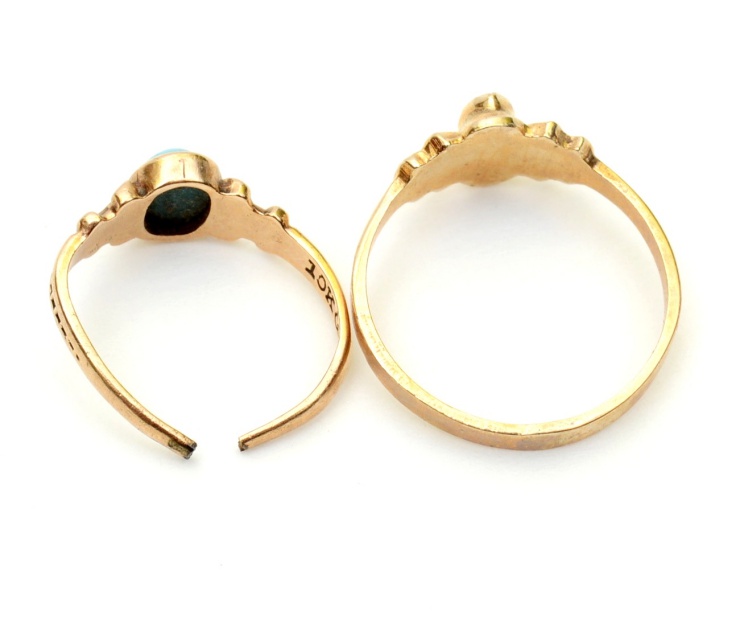 10K Yellow Gold Baby Rings