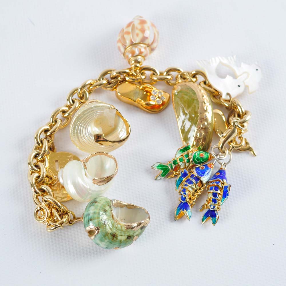 Collection of Costume Jewelry Bracelets