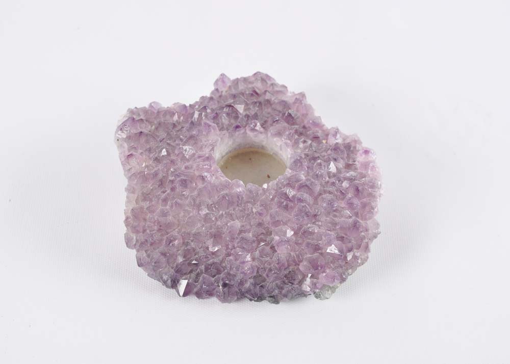 Amethyst Geode Tealight Holder
