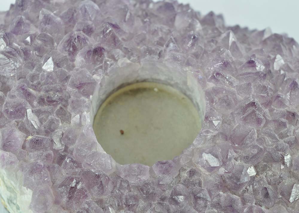 Amethyst Geode Tealight Holder
