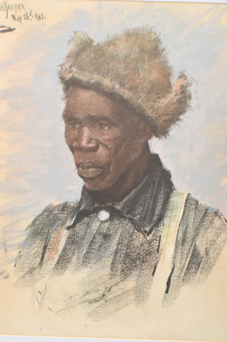 Framed Limited Edition Paul Sawyier "The Rock Breaker"