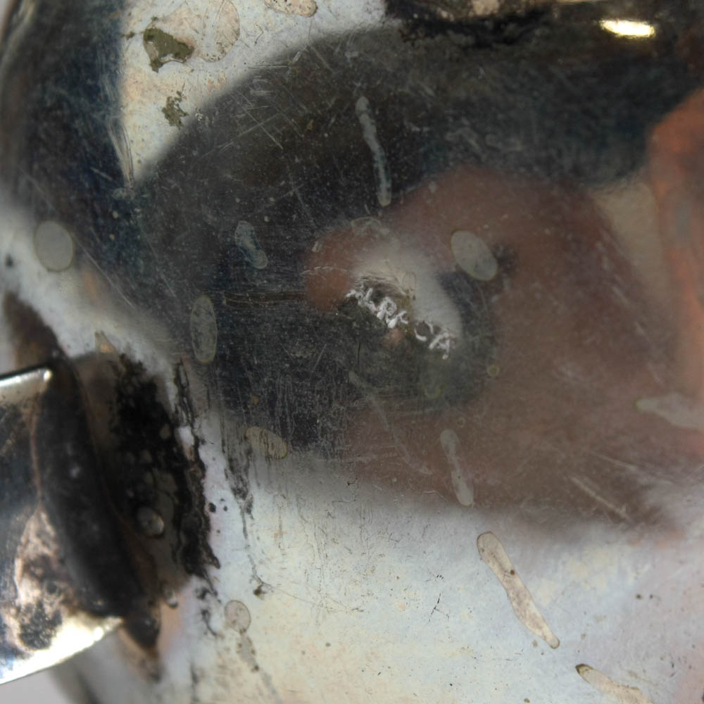 Antique Alpaca Silver and 18K Gold Yerba Mate Tea Cup with Bombilla