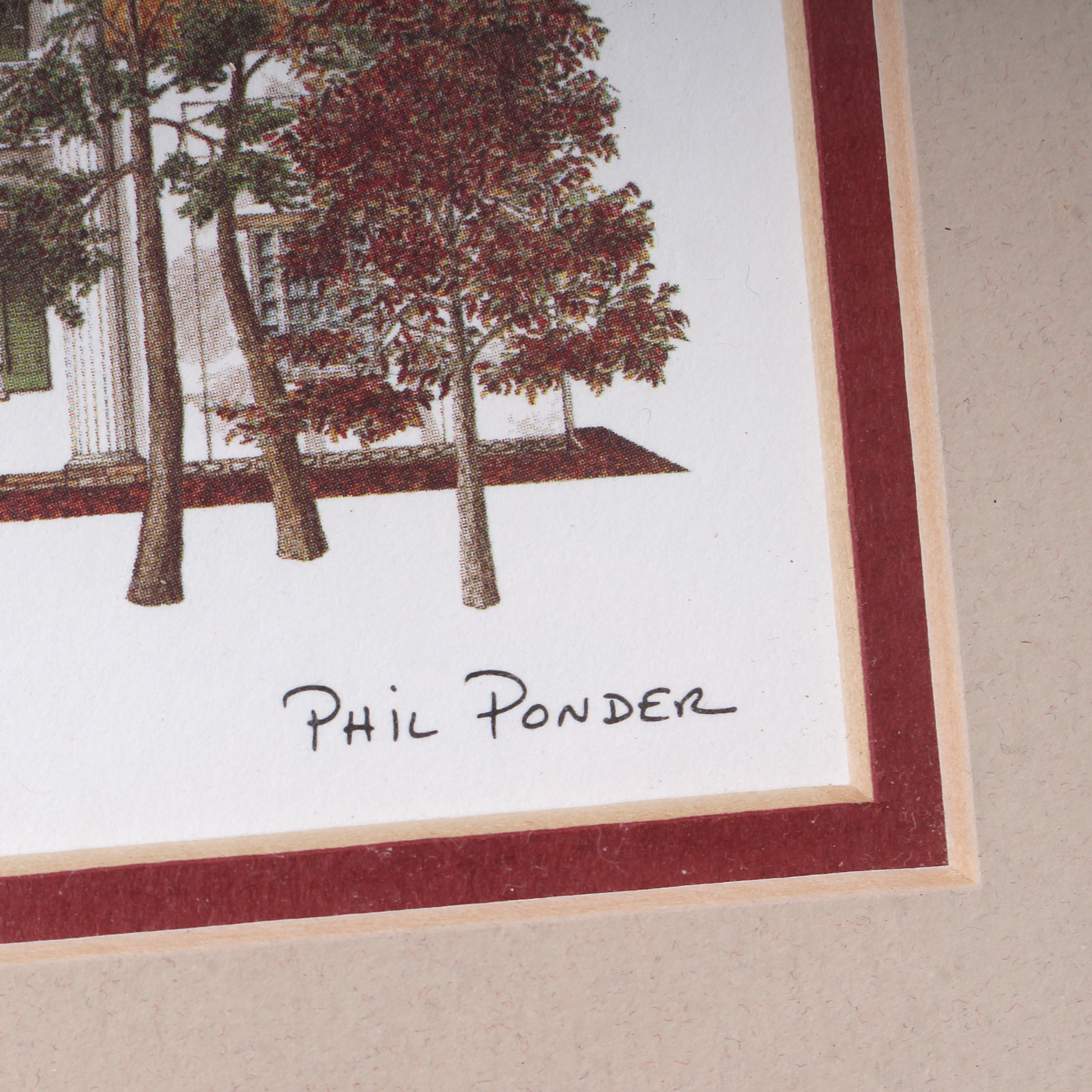 Pair of Offset Lithographs Including Signed Phil Ponder