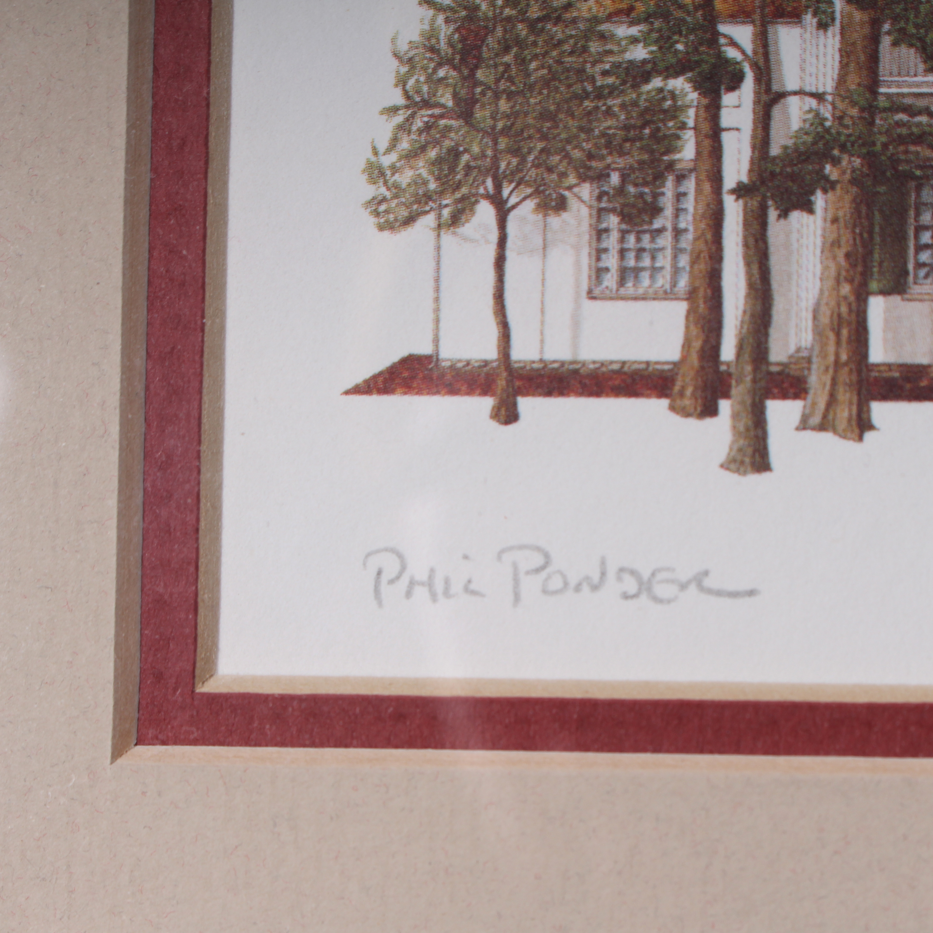 Pair of Offset Lithographs Including Signed Phil Ponder