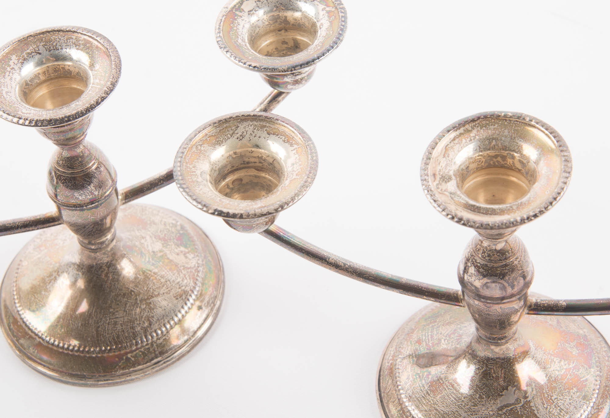 Weighted Sterling Silver Candelabra Pair