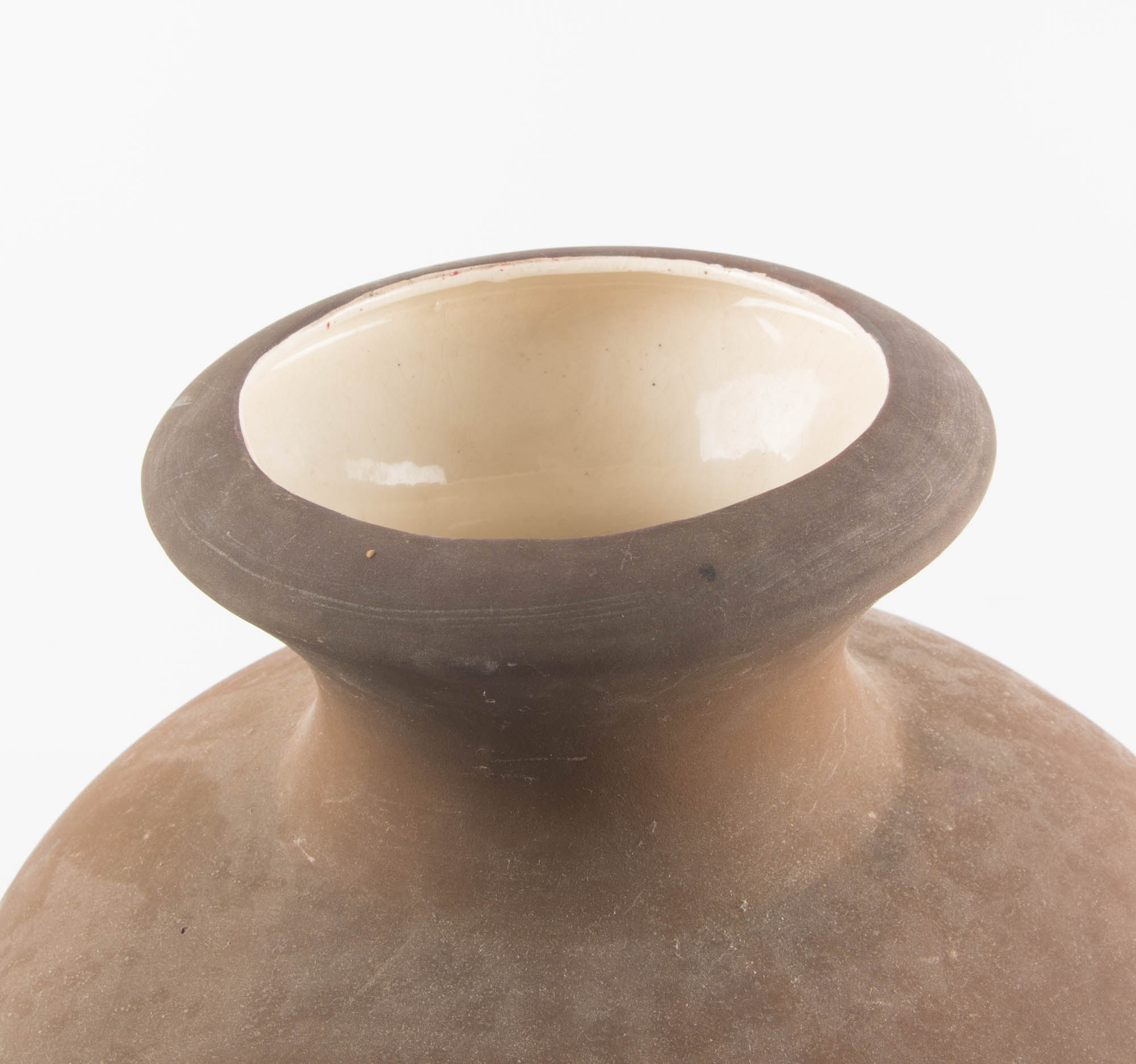 Large Brown Pottery Vase