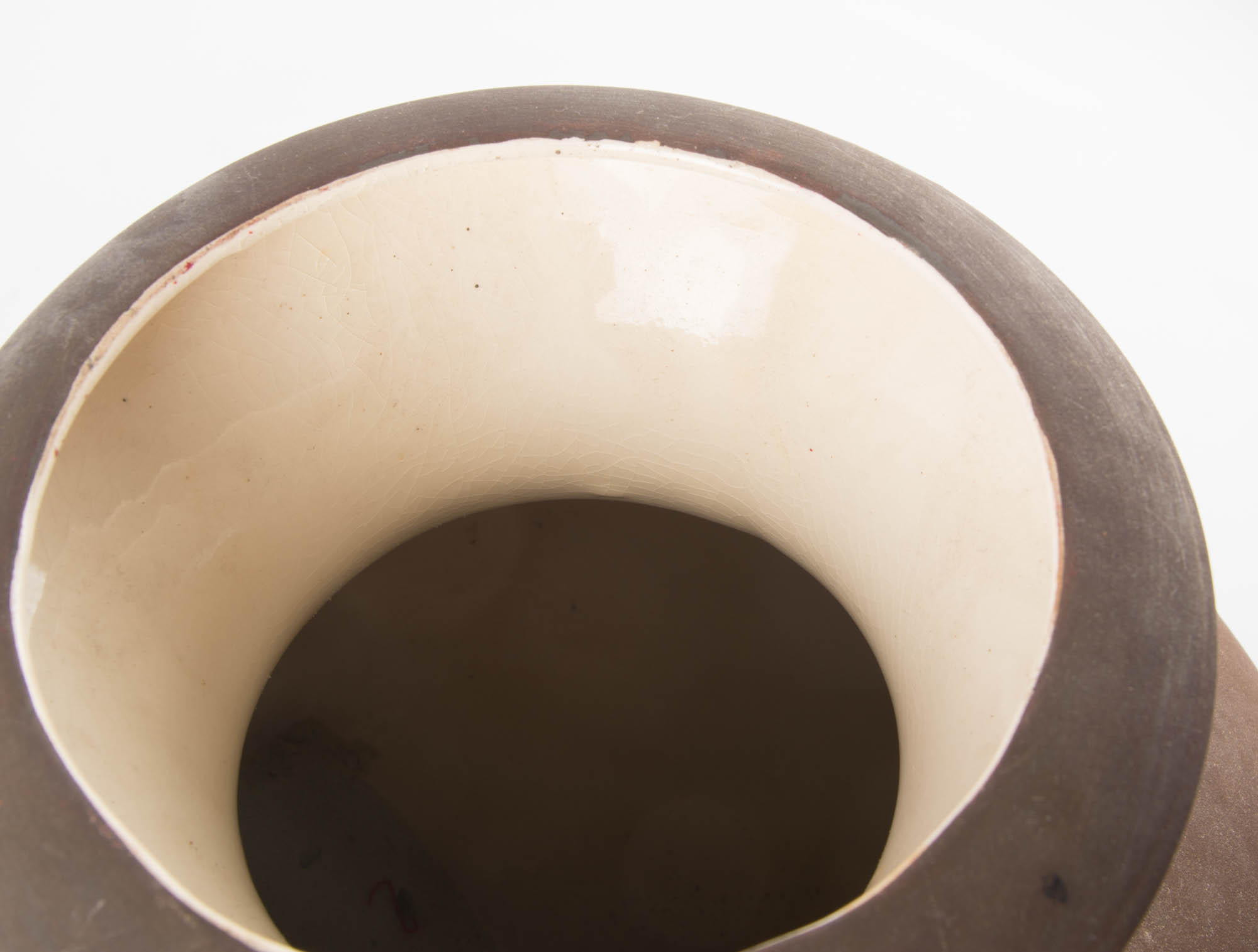 Large Brown Pottery Vase