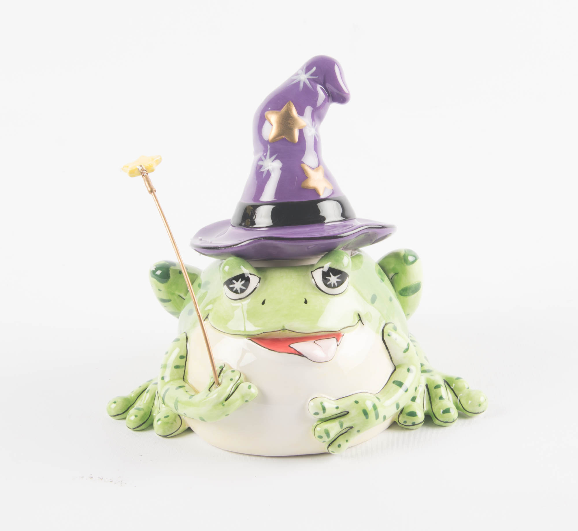 Fitz and Floyd "Spell Bound" Hand Painted Frog