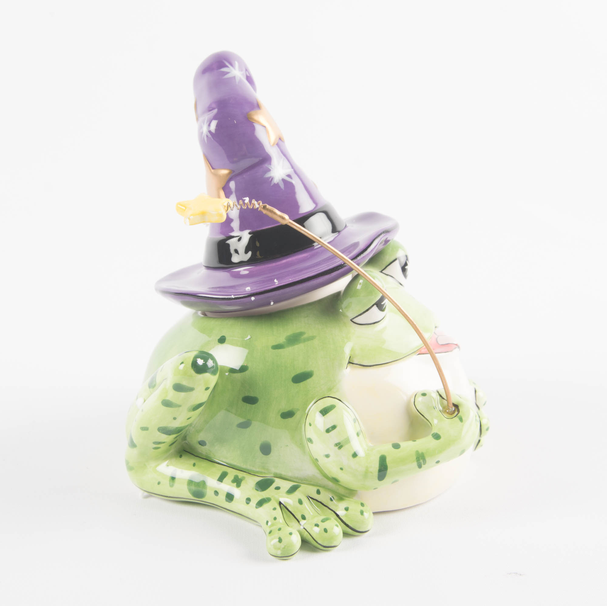 Fitz and Floyd "Spell Bound" Hand Painted Frog