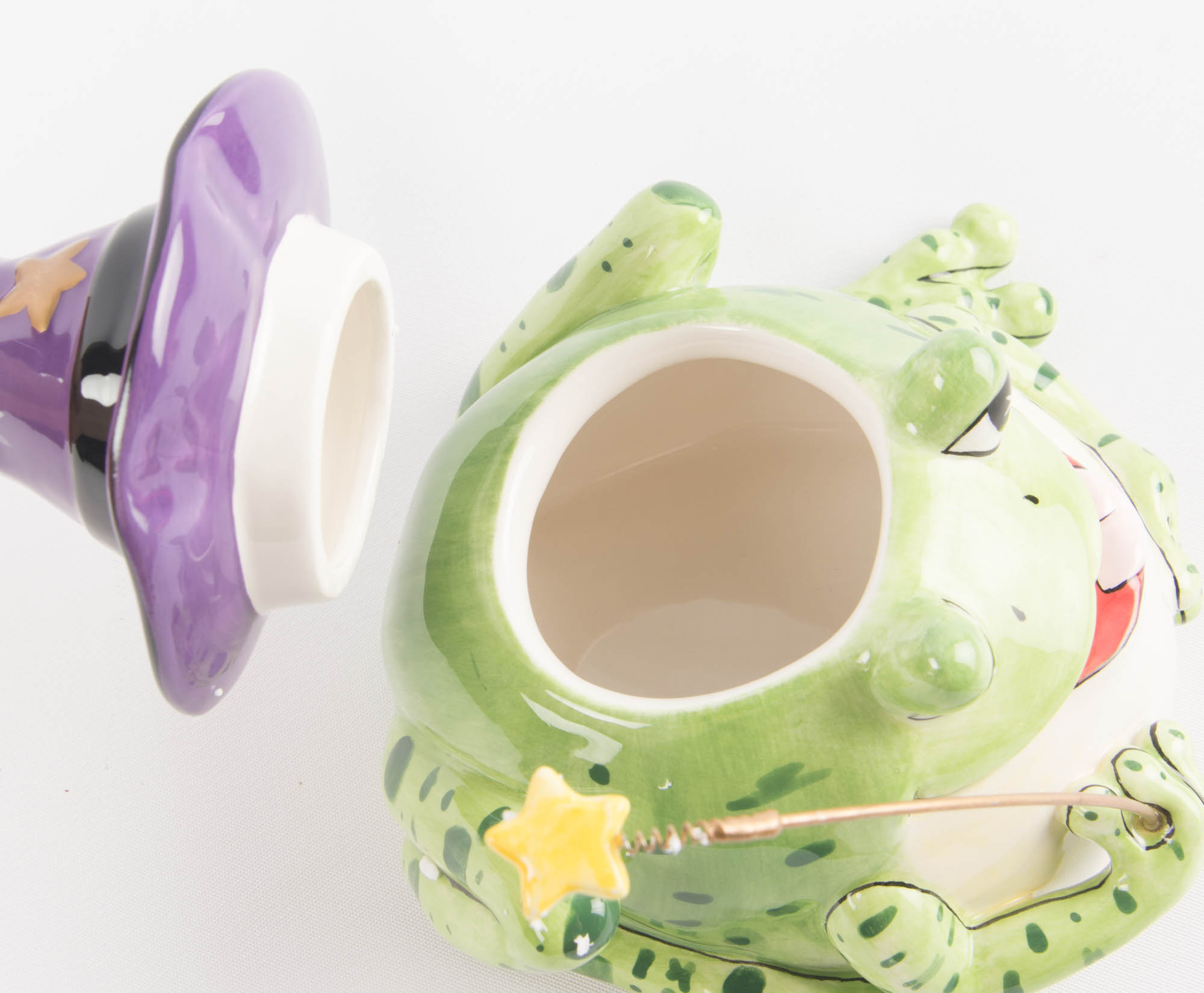 Fitz and Floyd "Spell Bound" Hand Painted Frog