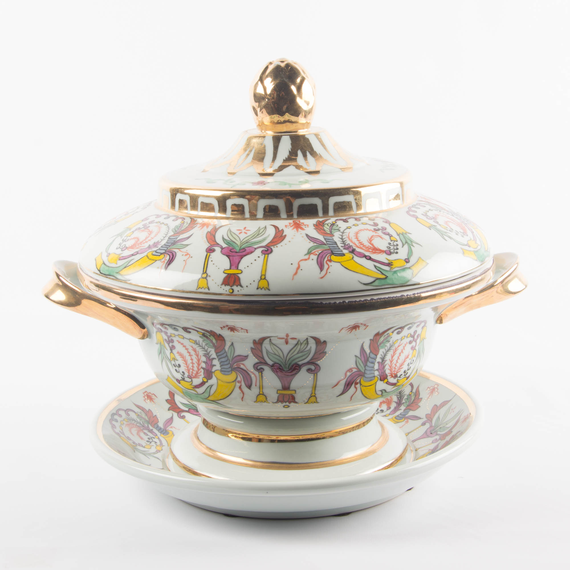 Ceramic Tureen and Platter