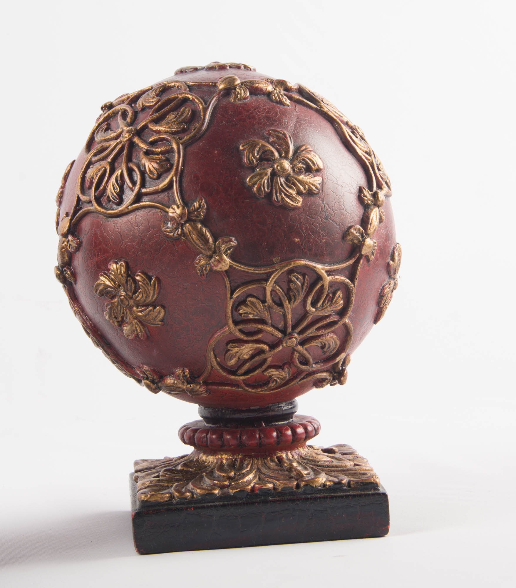 Set of Decorative Red Finials