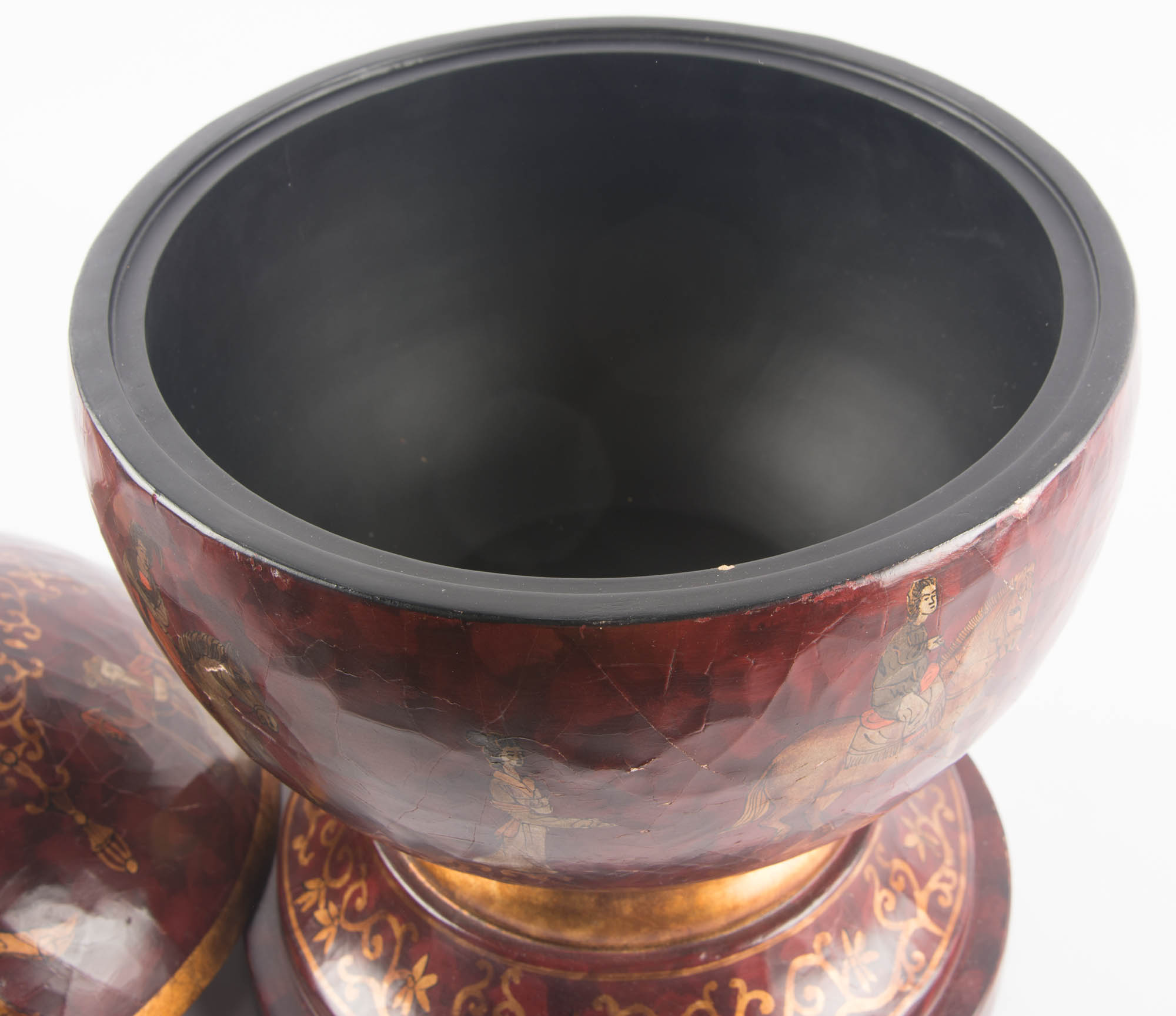Asian Inspired Spherical Urn