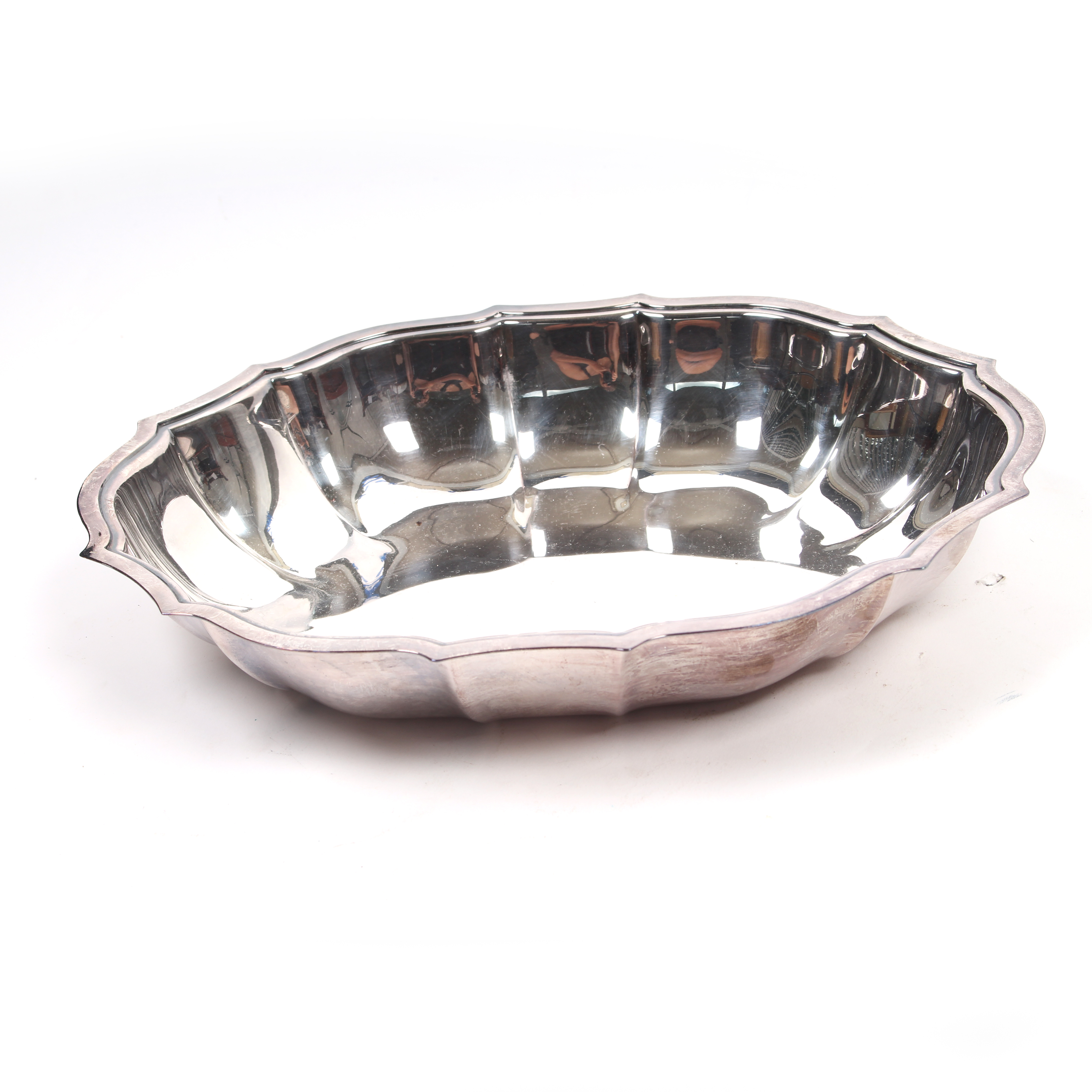 Collection of Silver Plate and Pewter Serving Dishes