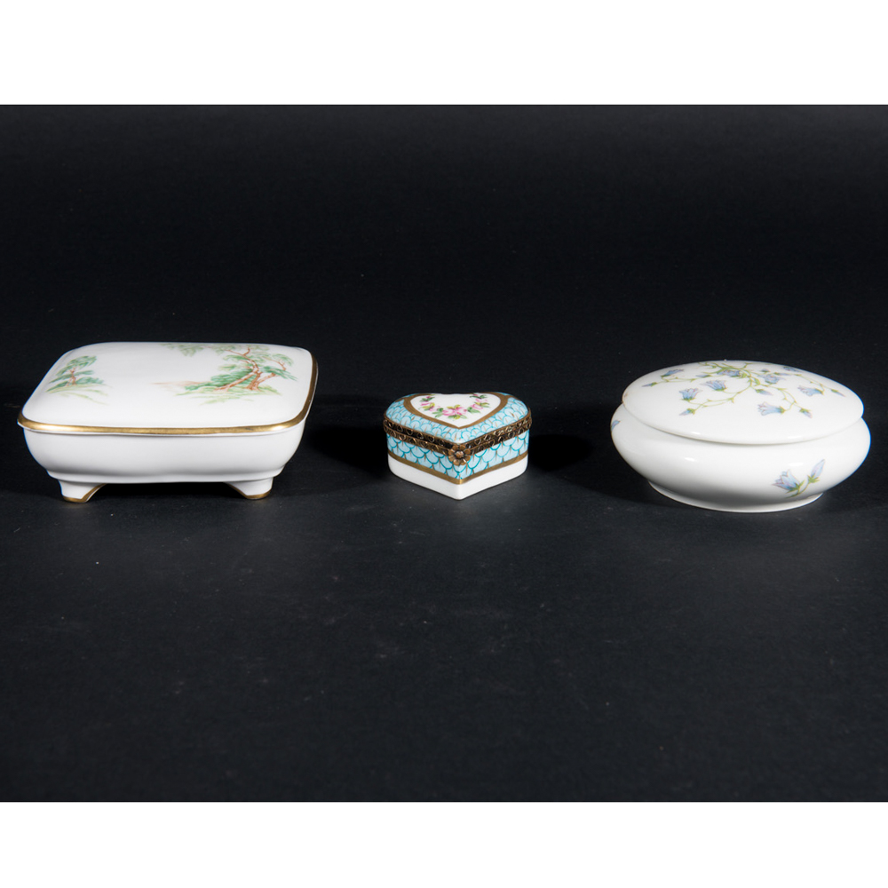 Collection of Porcelain Trinket Boxes