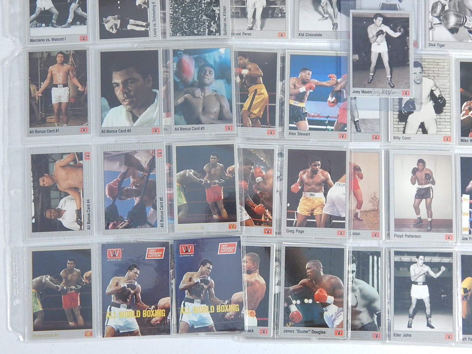 1991 All World Boxing Cards
