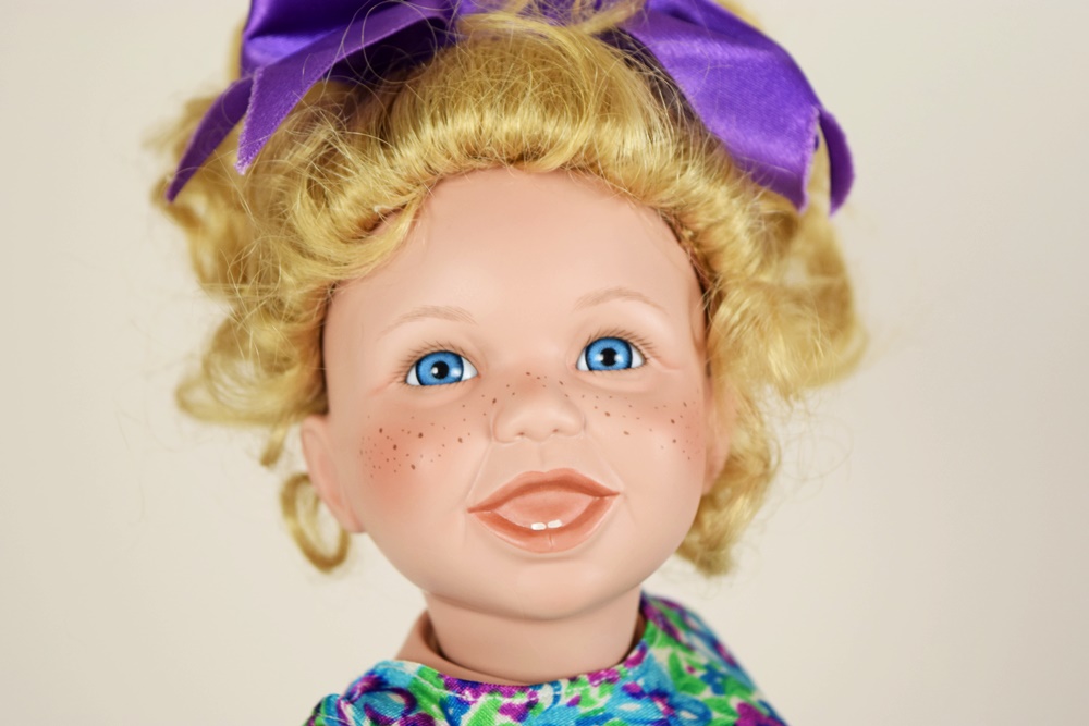 Collectible Ashton-Drake Galleries "Carly" Porcelain Doll, New in Original Box