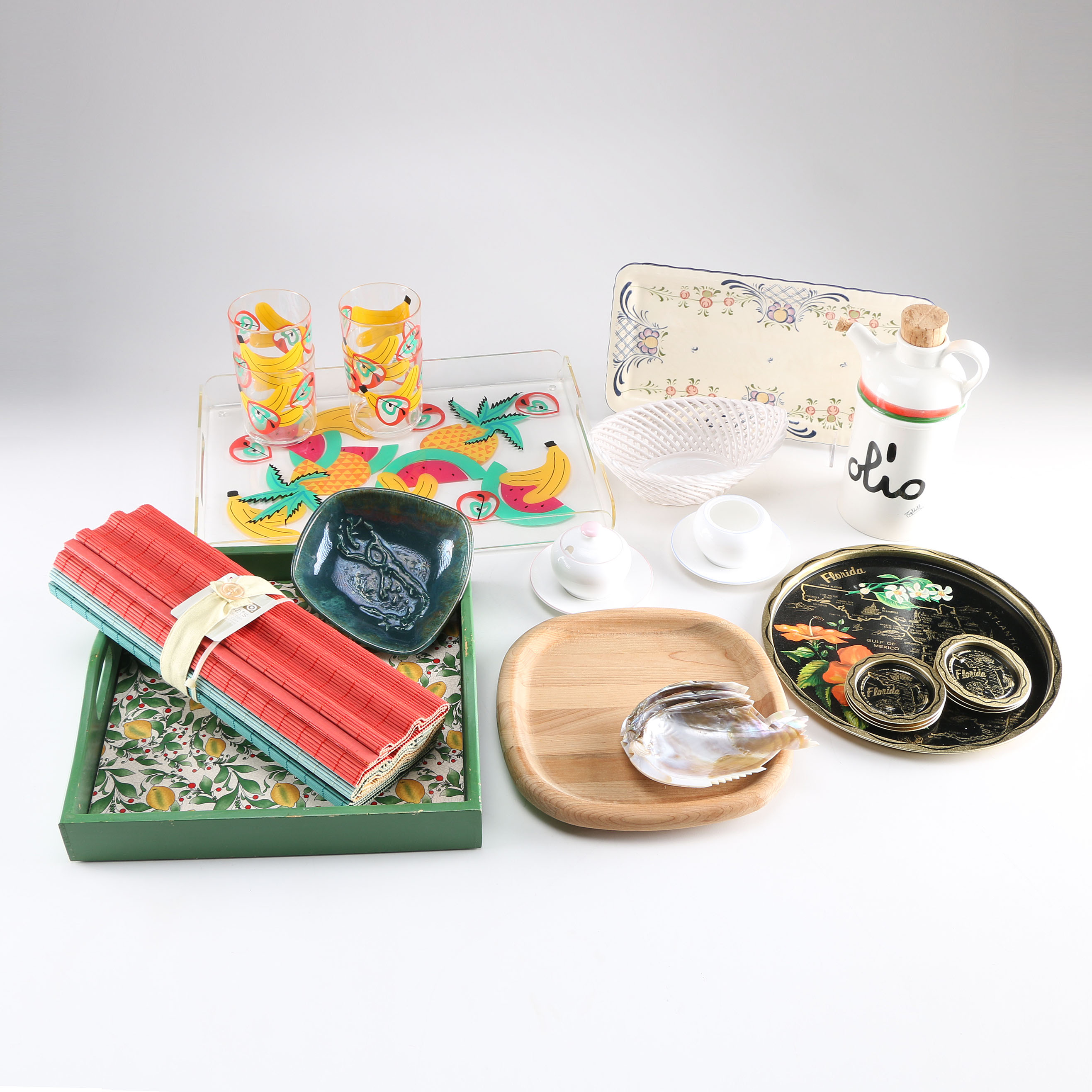 Eclectic Assortment of Kitchen Items Both Newer and Vintage