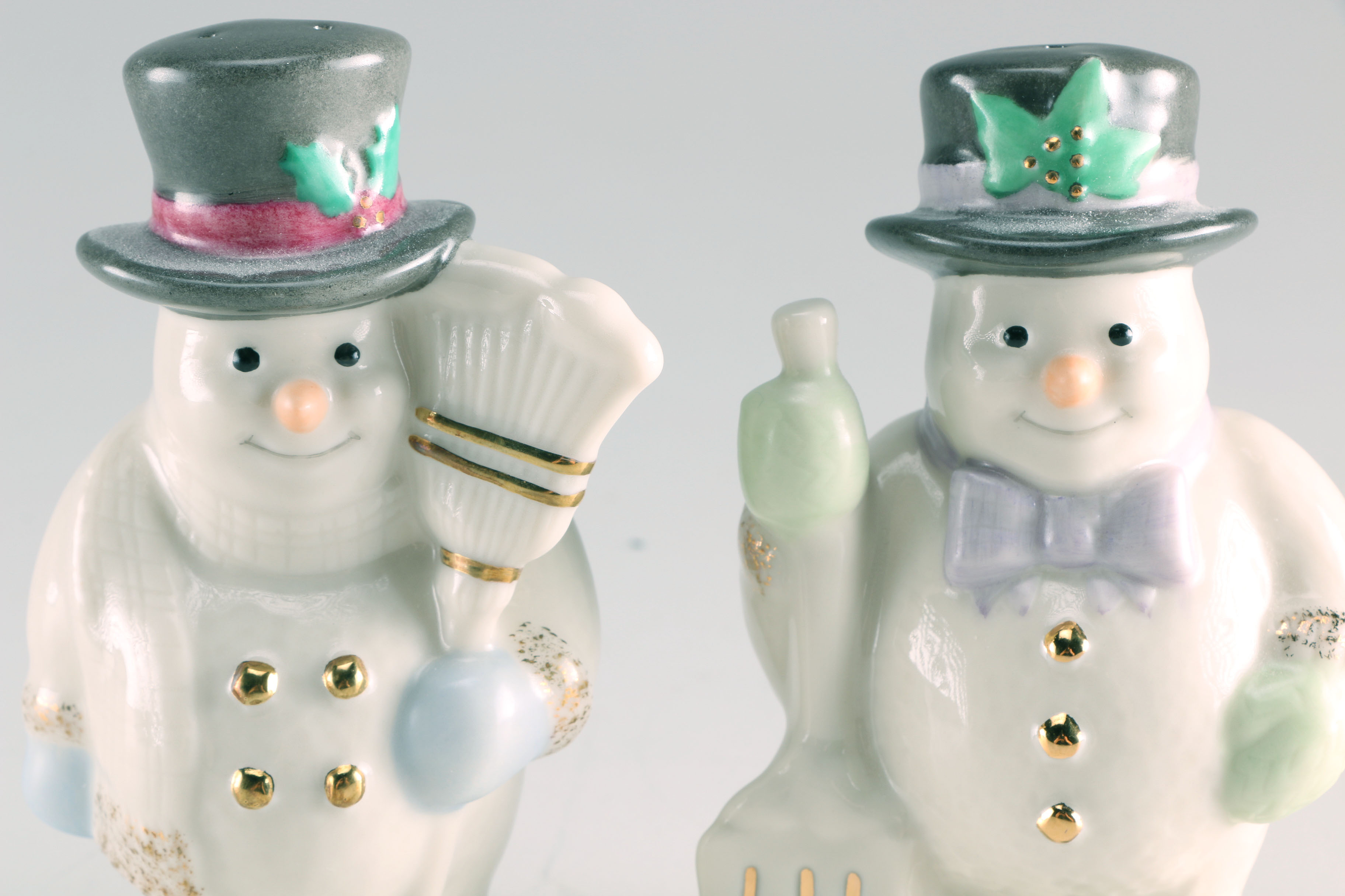 Lenox Snowmen Salt and Pepper Shakers