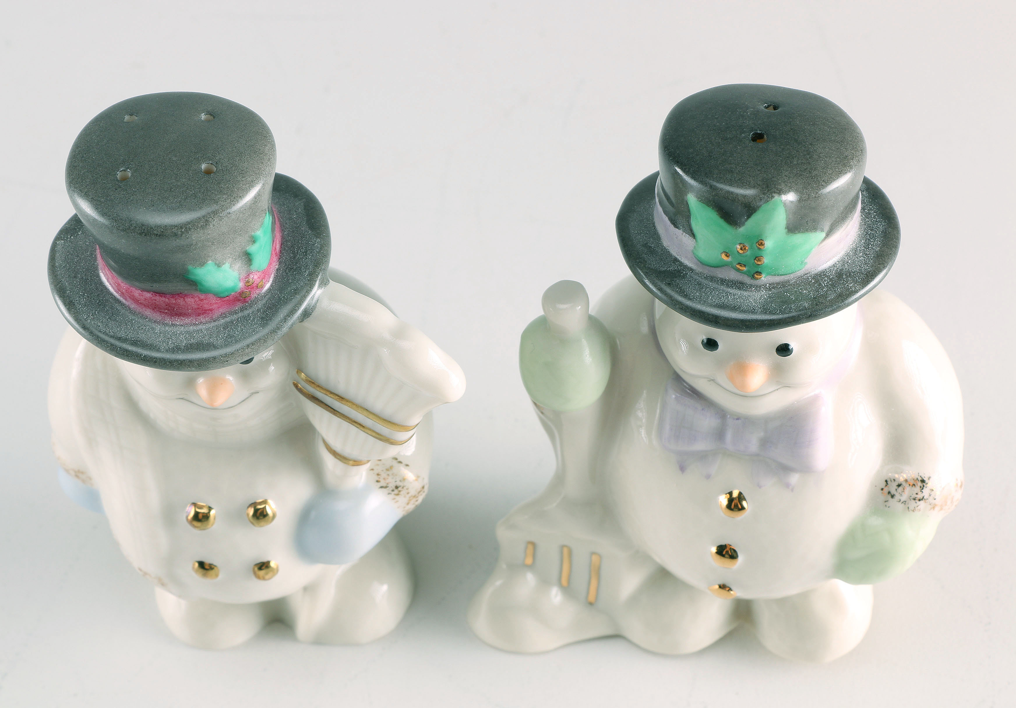 Lenox Snowmen Salt and Pepper Shakers
