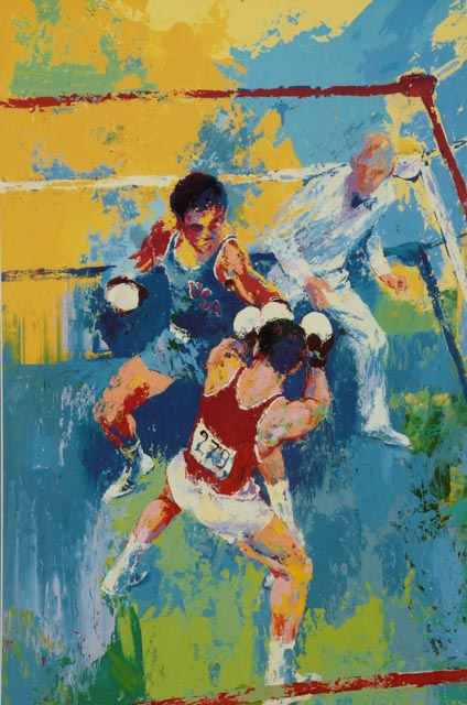 Leroy Neiman Signed Offset Lithograph "Olympiad Moscow 1980"