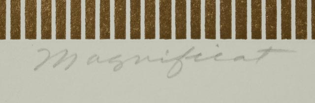 Edie Harper Signed Limited Edition Serigraph "Magnificat"