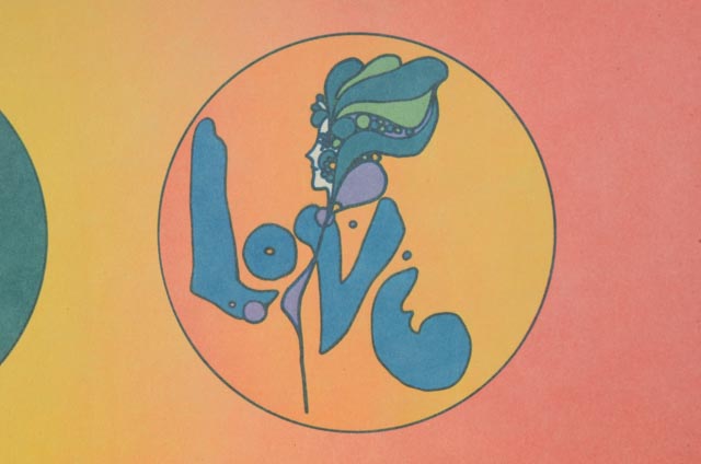 Peter Max Vintage Print "Love"