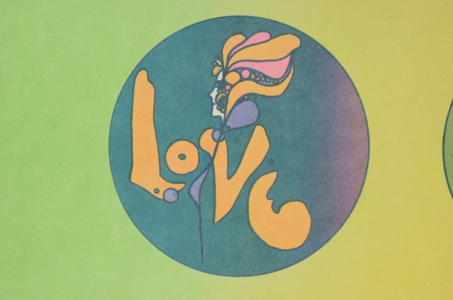 Peter Max Vintage Print "Love"