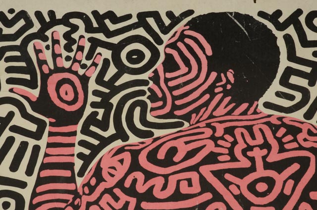 Keith Haring Original Vintage 1984 Exhibition Poster "Into 84"