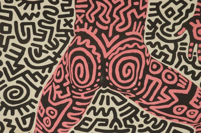 Keith Haring Original Vintage 1984 Exhibition Poster "Into 84"