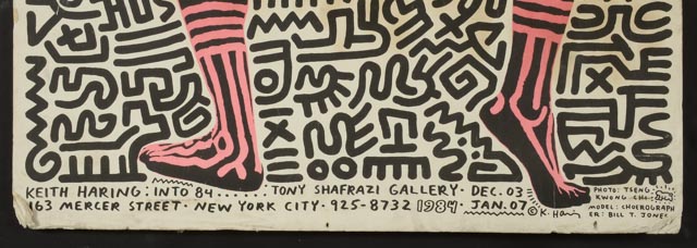 Keith Haring Original Vintage 1984 Exhibition Poster "Into 84"