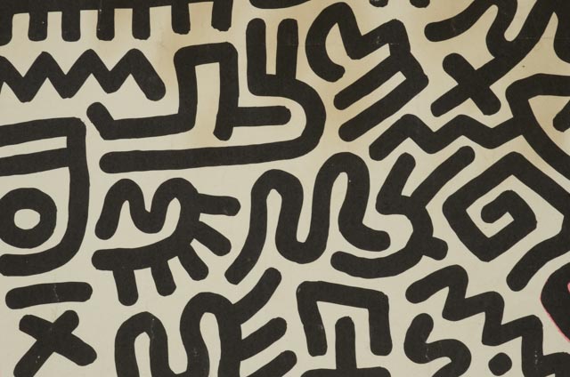 Keith Haring Original Vintage 1984 Exhibition Poster "Into 84"