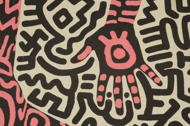 Keith Haring Original Vintage 1984 Exhibition Poster "Into 84"