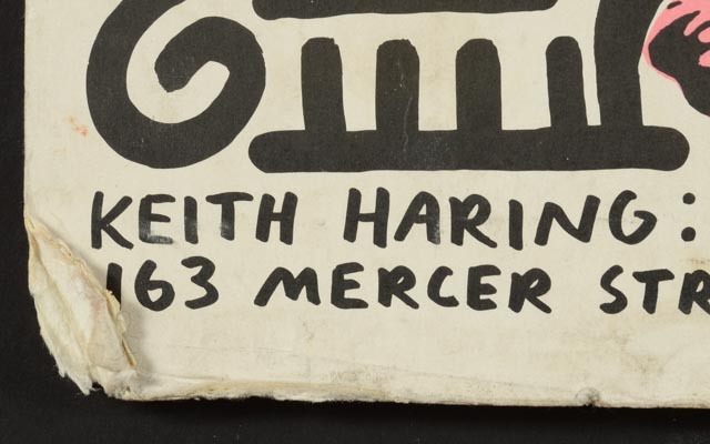 Keith Haring Original Vintage 1984 Exhibition Poster "Into 84"