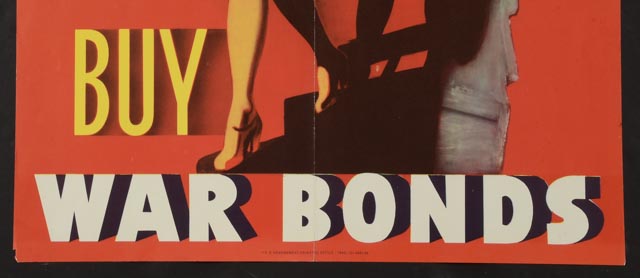 Original World War II War Bonds Poster "She's Ready, Too"