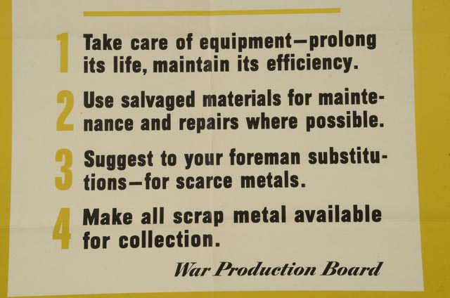 Original Vintage 1942 World War II Propaganda Poster "Your Country Expects You To"...