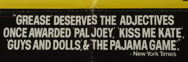 Original Vintage "Grease" Poster