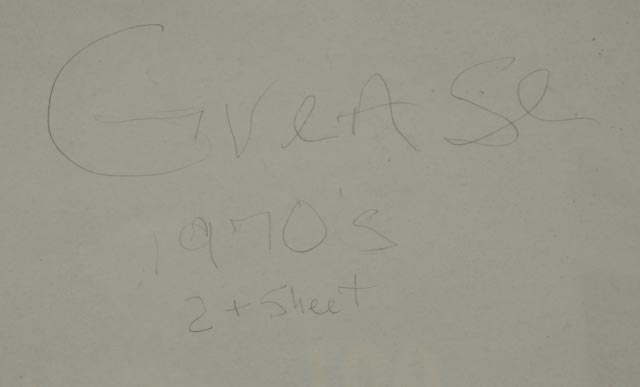 Original Vintage "Grease" Poster