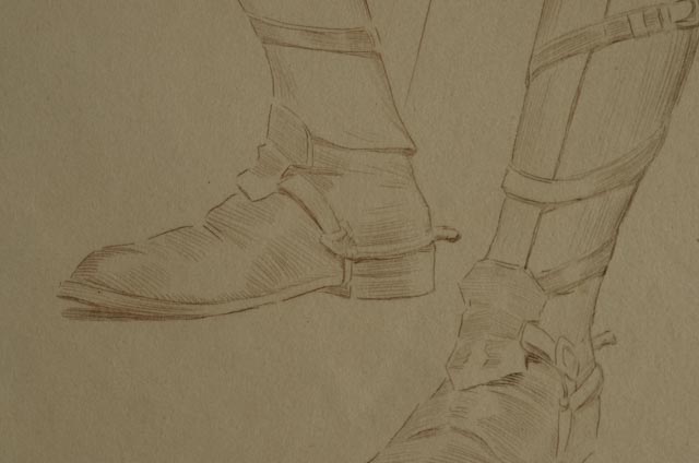 Maurice Milliére 1917 Drypoint Color Etching of WWI Soldier