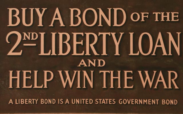 Original 1917 World War I Poster "Buy a Bond of the 2nd Liberty Loan and Help Win the War"