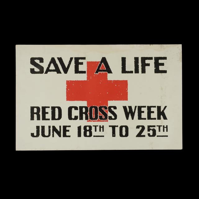 Original World War I Red Cross Week Propaganda Poster
