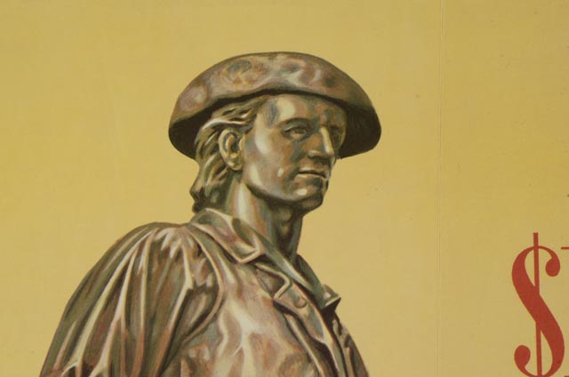 Original World War II War Bonds Poster "Sign Up for Security"