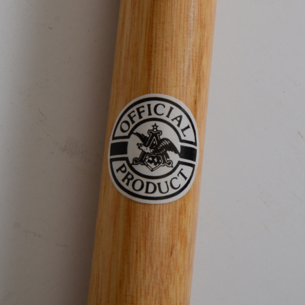 Budweiser Pool Cue and Ashtrays