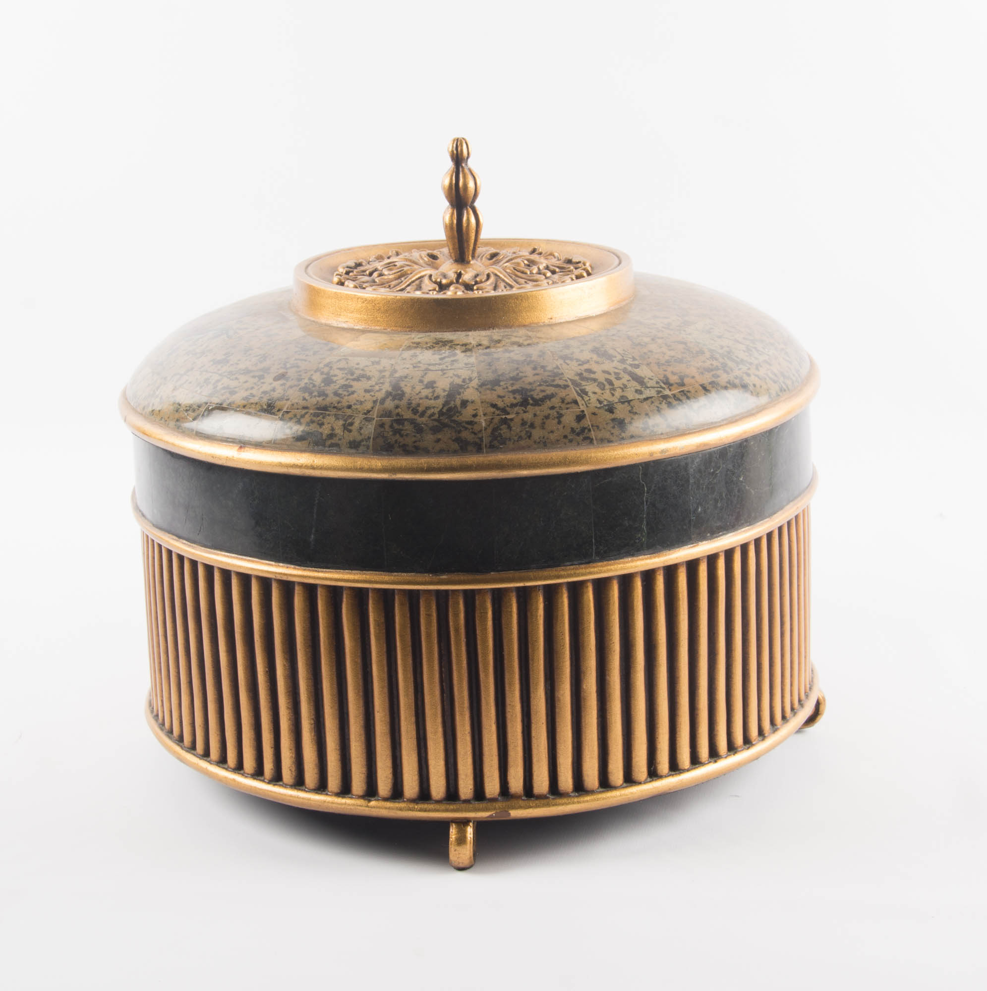 Large Art Deco Inspired Round Box