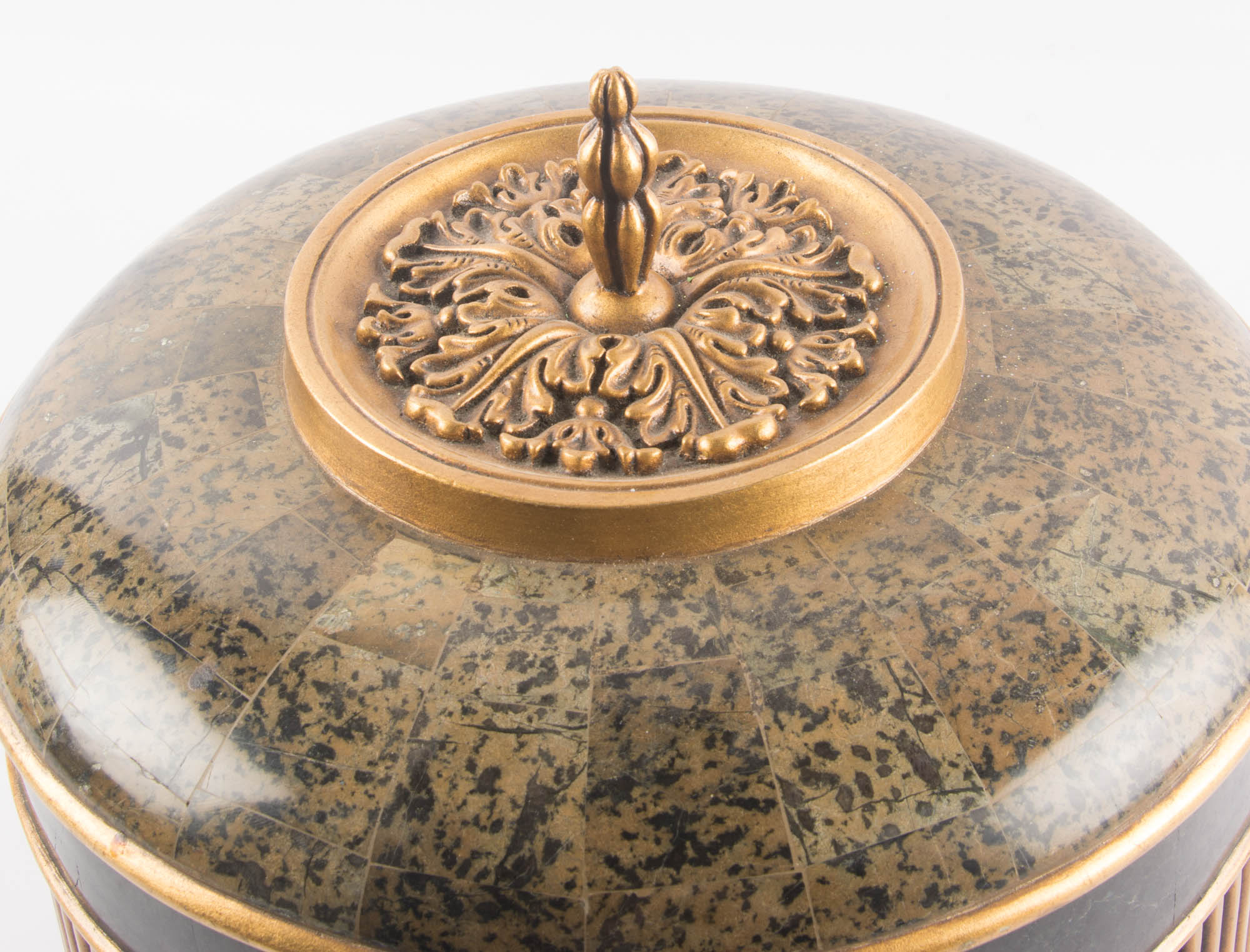 Large Art Deco Inspired Round Box