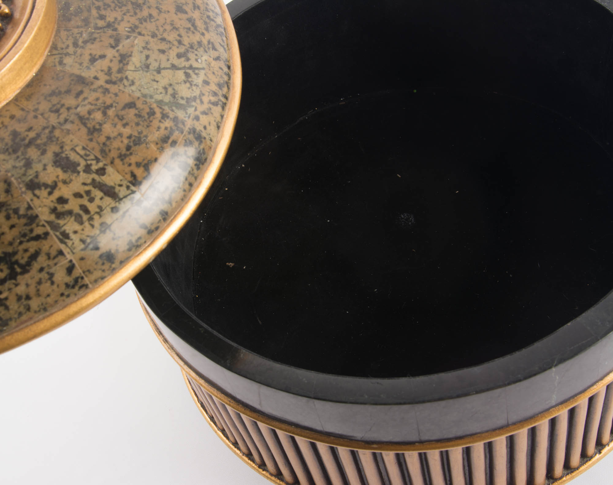 Large Art Deco Inspired Round Box