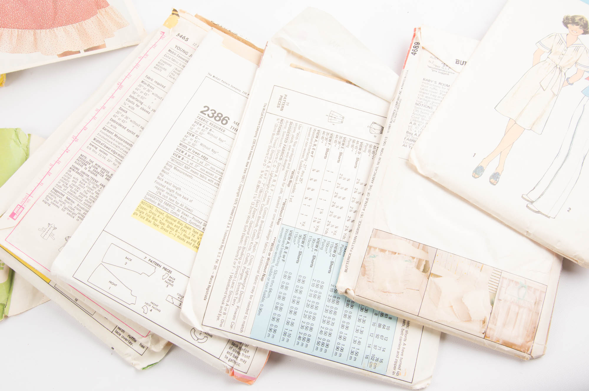 Vintage Women's and Girls Sewing Pattern Collection