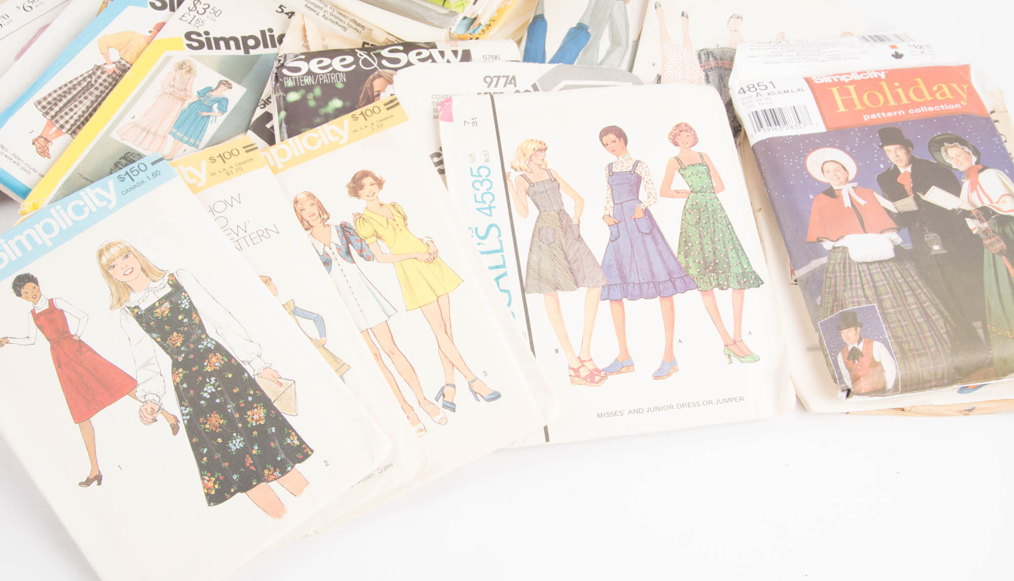 Vintage Women's and Girls Sewing Pattern Collection