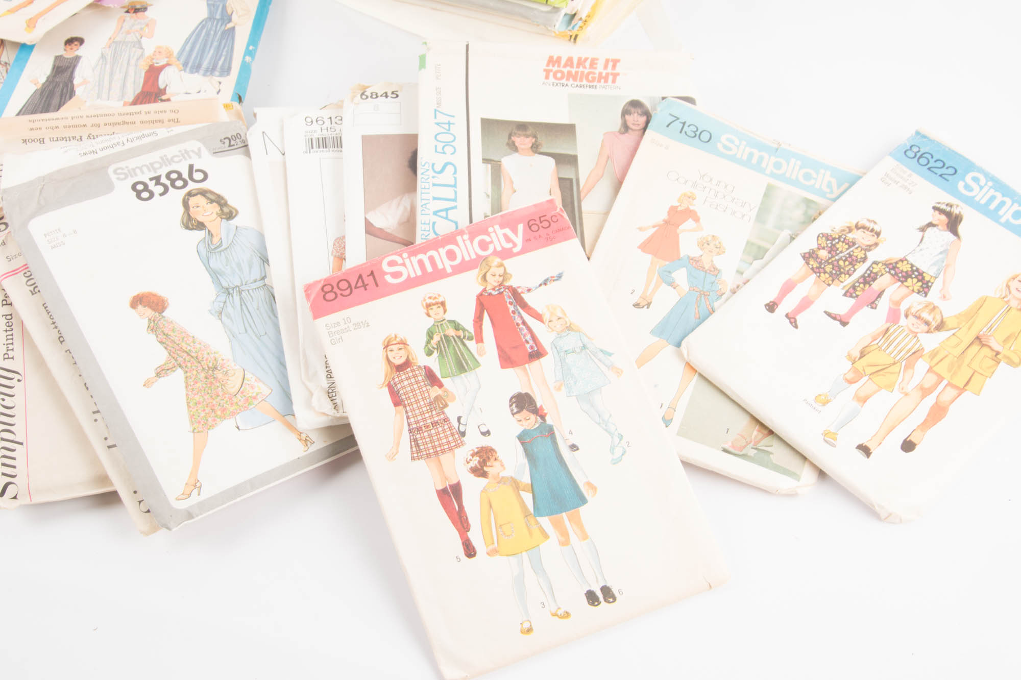 Vintage Women's and Girls Sewing Pattern Collection