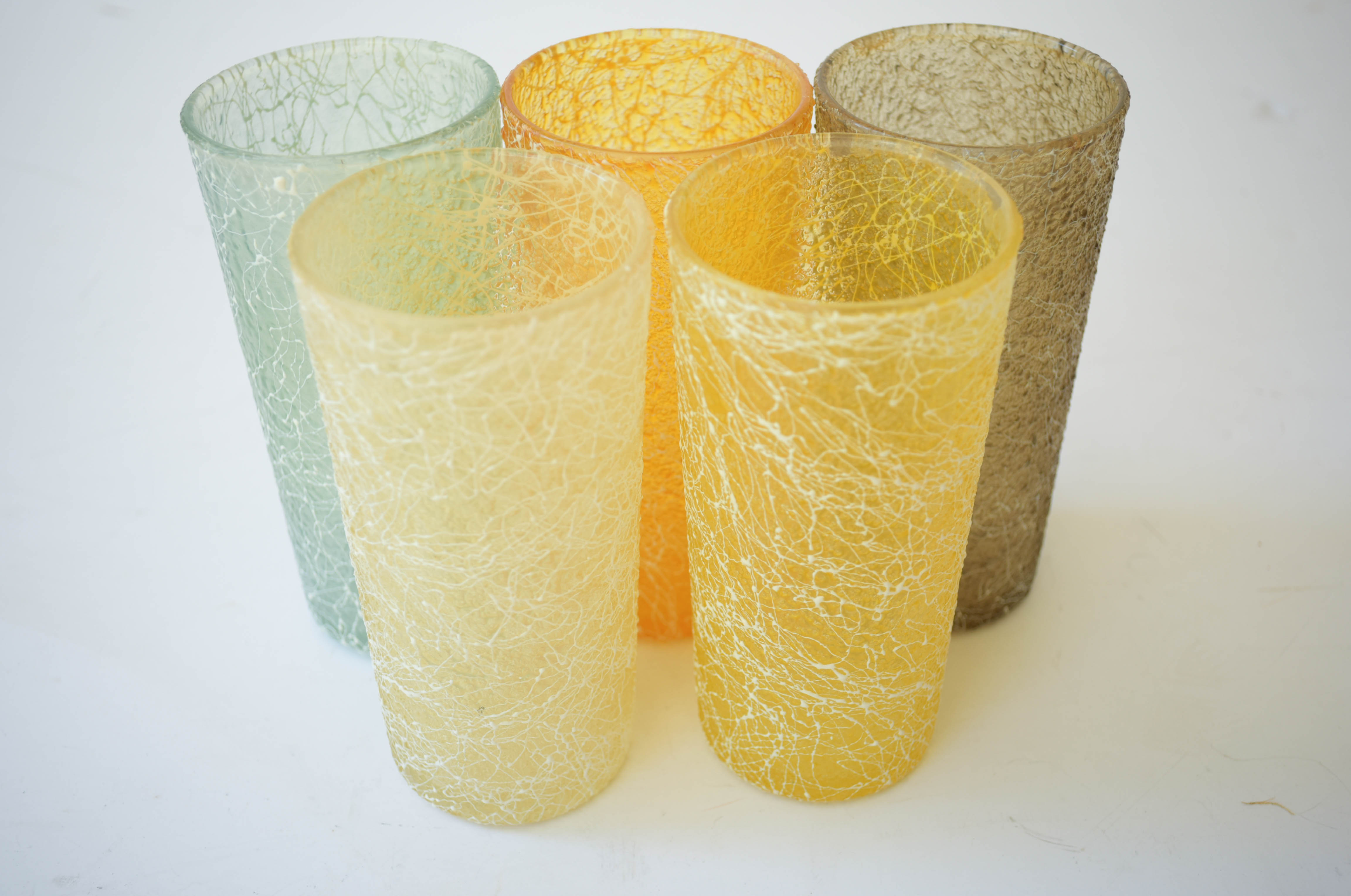 1950s Spagetti String Iced Tea Glasses